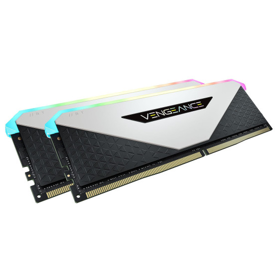 Corsair Vengeance RGB RT 32 Go (2 x 16 Go) DDR4 3200 MHz CL16 - Blanc