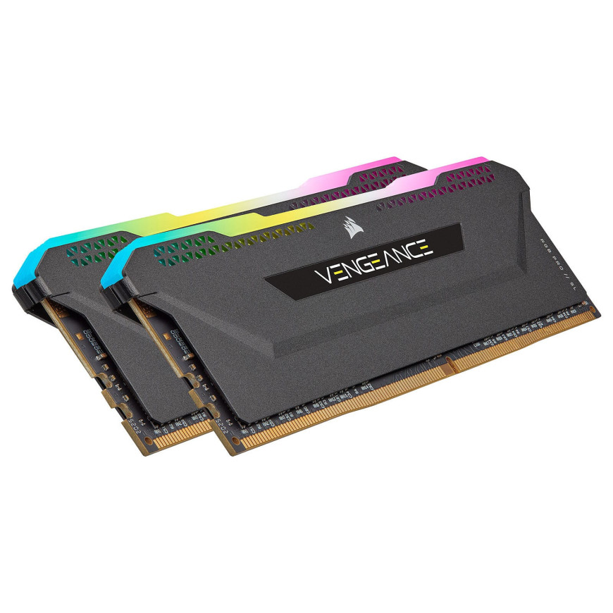 Corsair Vengeance RGB PRO SL Series 64 Go (2 x 32 Go) DDR4 3200 MHz CL16 - Noir