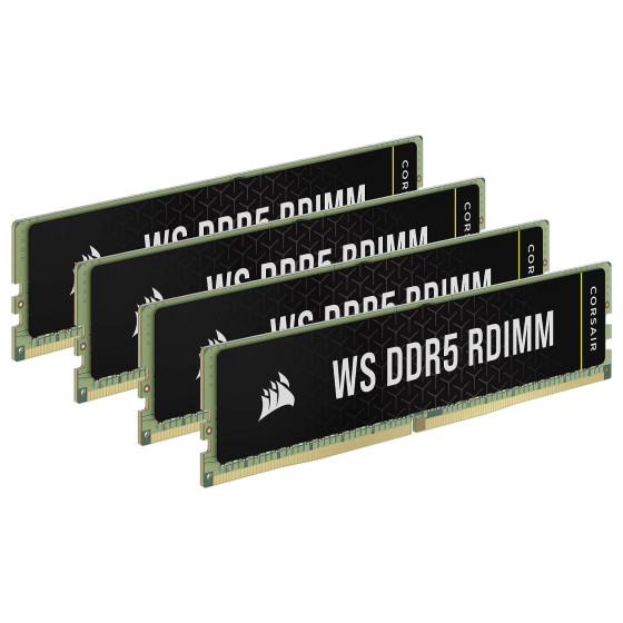 RAM PC Corsair WS DDR5 RDIMM 64 Go (4 x 16 Go) 6000 MHz CL40 (CMA64GX5M4B6000Z40)