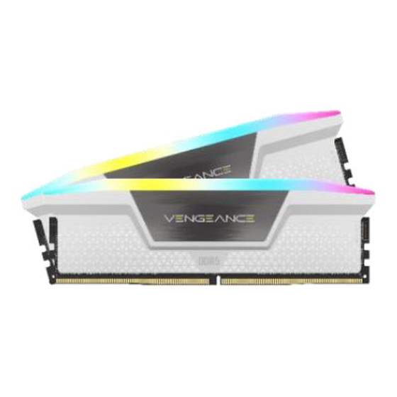 Corsair Vengeance RGB DDR5 64 Go (2 x 32 Go) 6000 MHz CL36 - Blanc
