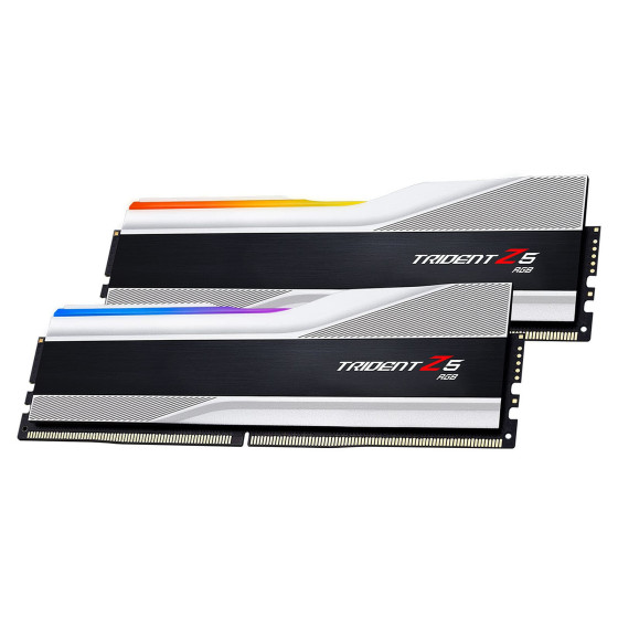 G.Skill Trident Z5 RGB 32 Go (2 x 16 Go) DDR5 5600 MHz CL36 - Argent - F5-5600J3636C16GX2-TZ5RS