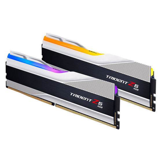 G.Skill Trident Z5 RGB 32 Go (2 x 16 Go) DDR5 6000 MHz CL28 - Argent