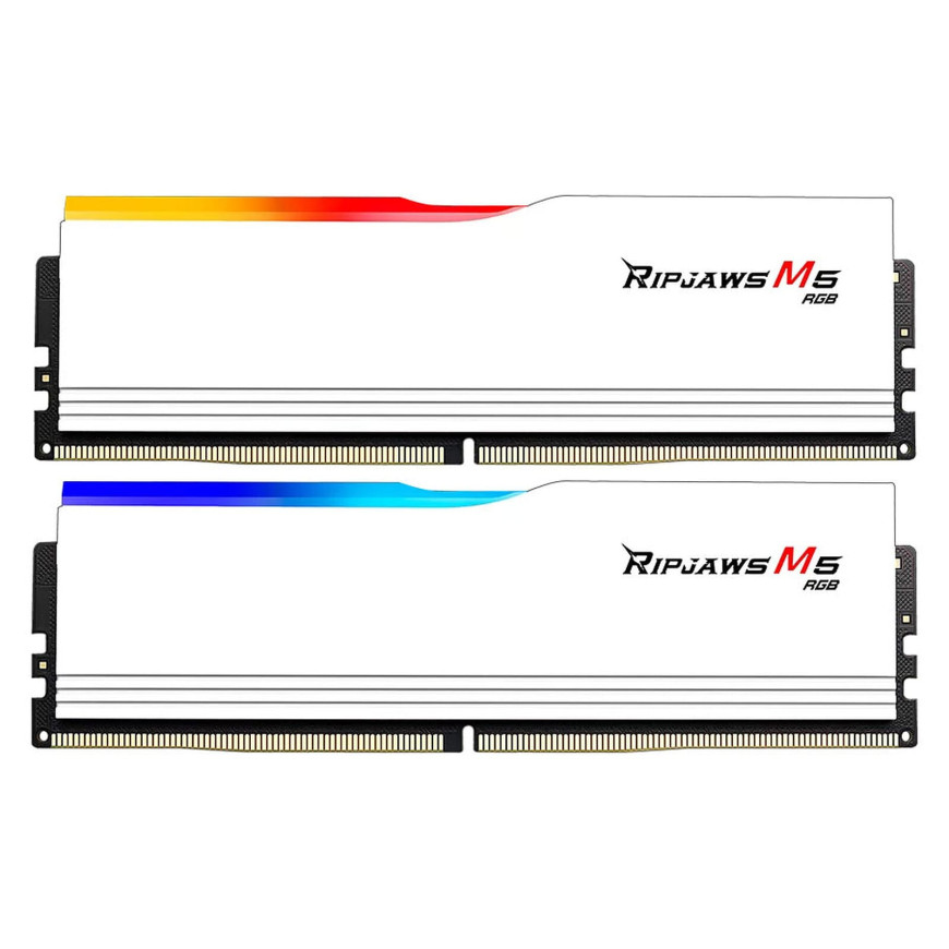 G.Skill Ripjaws M5 RGB 32 Go (2 x 16 Go) DDR5 5600 MHz CL30 - Blanc