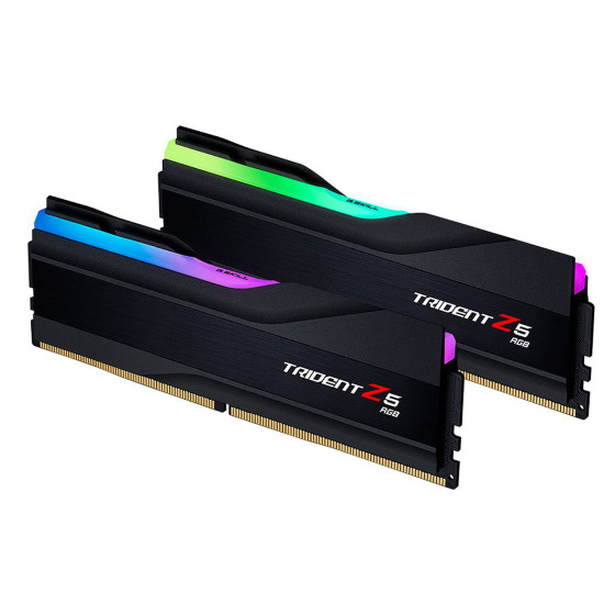 G.Skill Trident Z5 RGB 64 Go (2 x 32 Go) DDR5 6000 MHz CL36 - Noir