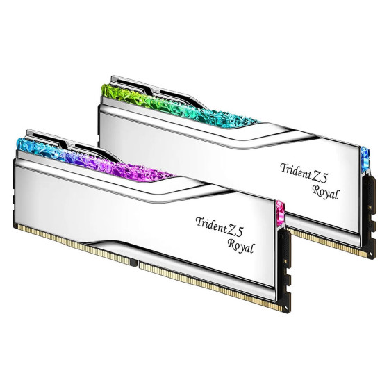 G.Skill Trident Z5 Royal 96 Go (2 x 48 Go) DDR5 6400 MHz CL32 - Argent