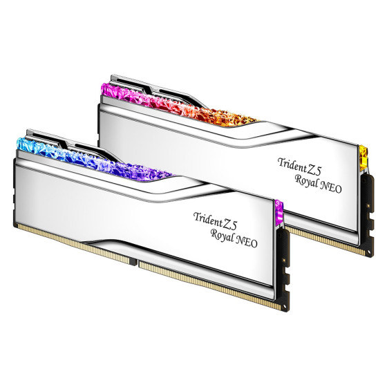 G.Skill Trident Z5 Royal Neo 64 Go (2 x 32 Go) DDR5 6000 MHz CL26 - Argent