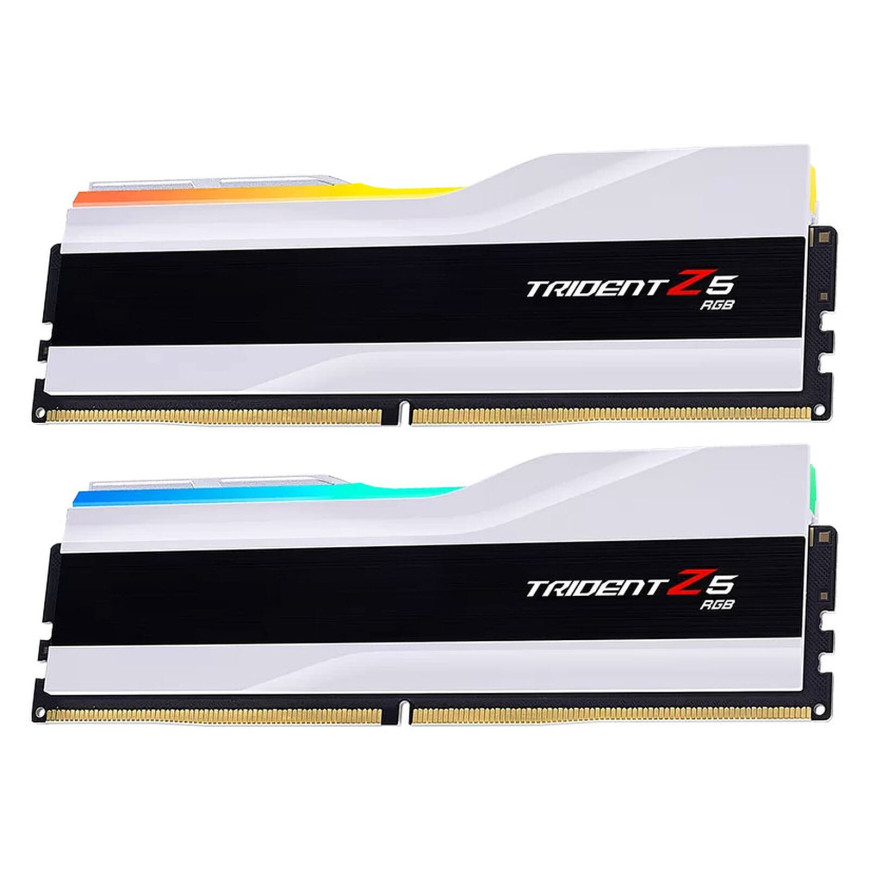 G.Skill Trident Z5 RGB 32 Go (2 x 16 Go) DDR5 6000 MHz CL32 - Blanc