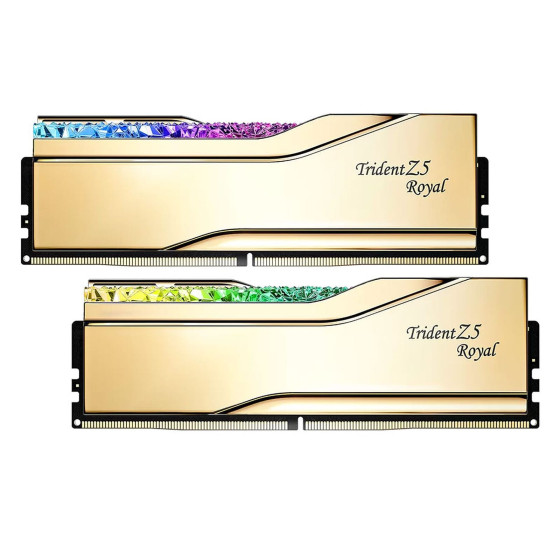 G.Skill Trident Z5 Royal 32 Go (2 x 16 Go) DDR5 6400 MHz CL30 - Or