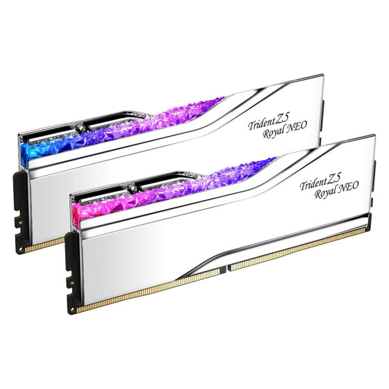 G.Skill Trident Z5 Royal Neo 32 Go (2 x 16 Go) DDR5 7200 MHz CL34 - Argent