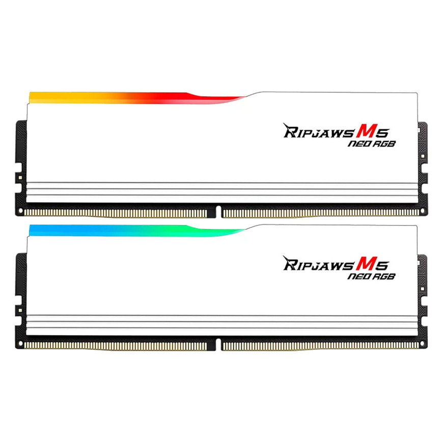 G.Skill Ripjaws M5 Neo RGB 96 Go (2 x 48 Go) DDR5 6000 MHz CL36 - Blanc