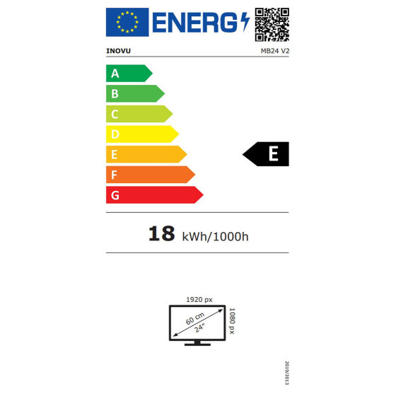 INOVU 23.8" LED - MB24 V2 + INOVU SBA1 Noir