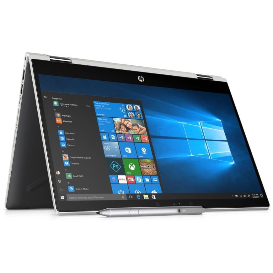 HP Pav x360 i3-8145U14'' 4GB 1TB W10H Touch Silver