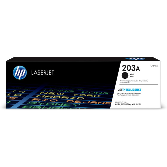 Toner HP 203A noir (CF540A) - HP LaserJet d'origine