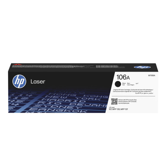 Toner HP 106A noir (W1106A) - HP LaserJet d'origine