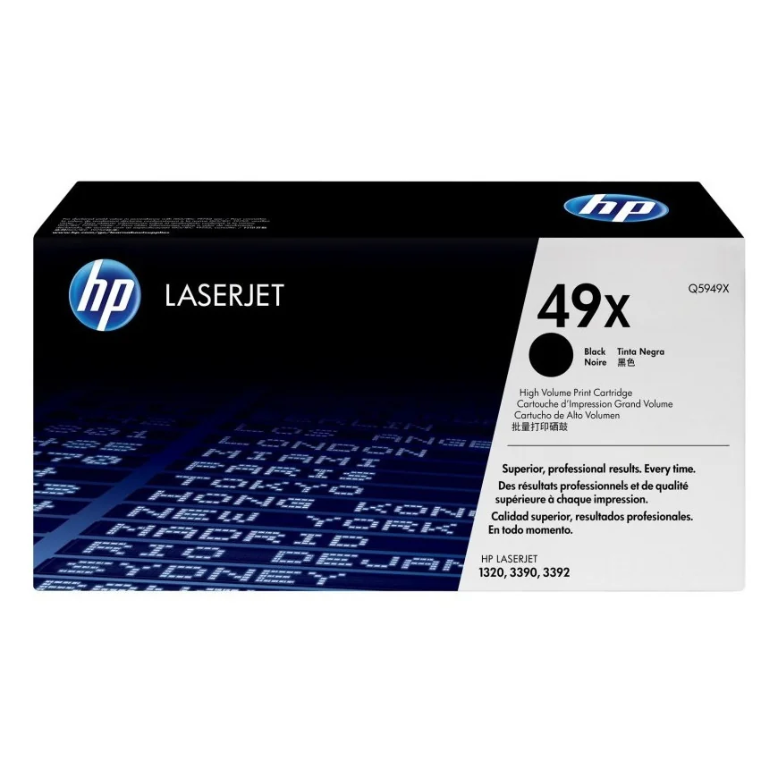 HP 49X NOIR (Q5949X) - TONER GRANDE CAPACITÉ HP LASERJET D'ORIGINE