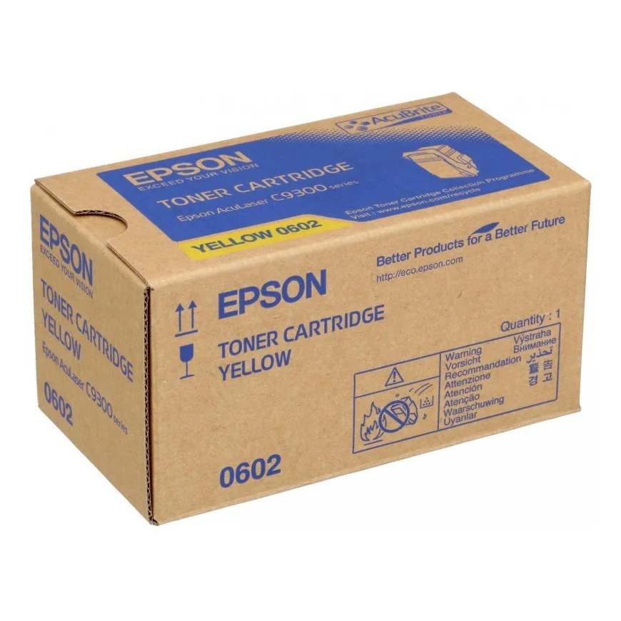 EPSON 0602 JAUNE - TONER GRANDE CAPACITÉ EPSON D'ORIGINE (C13S050602)