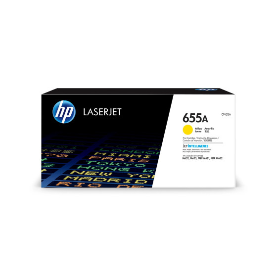 Toner HP 655A jaune (CF452A) - HP LaserJet d'origine
