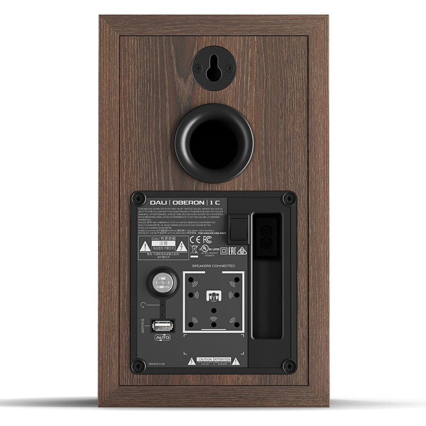 Dali Oberon 1 C Noyer foncé + Sound Hub Compact