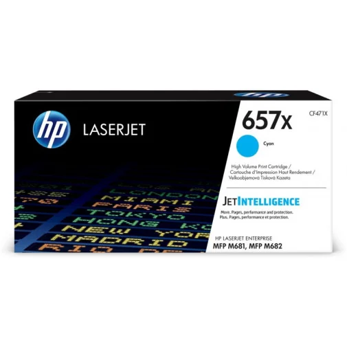 HP 657X CYAN (CF471X) - TONER GRANDE CAPACITÉ HP LASERJET D'ORIGINE - Toner Original - Rightech - le bon choix