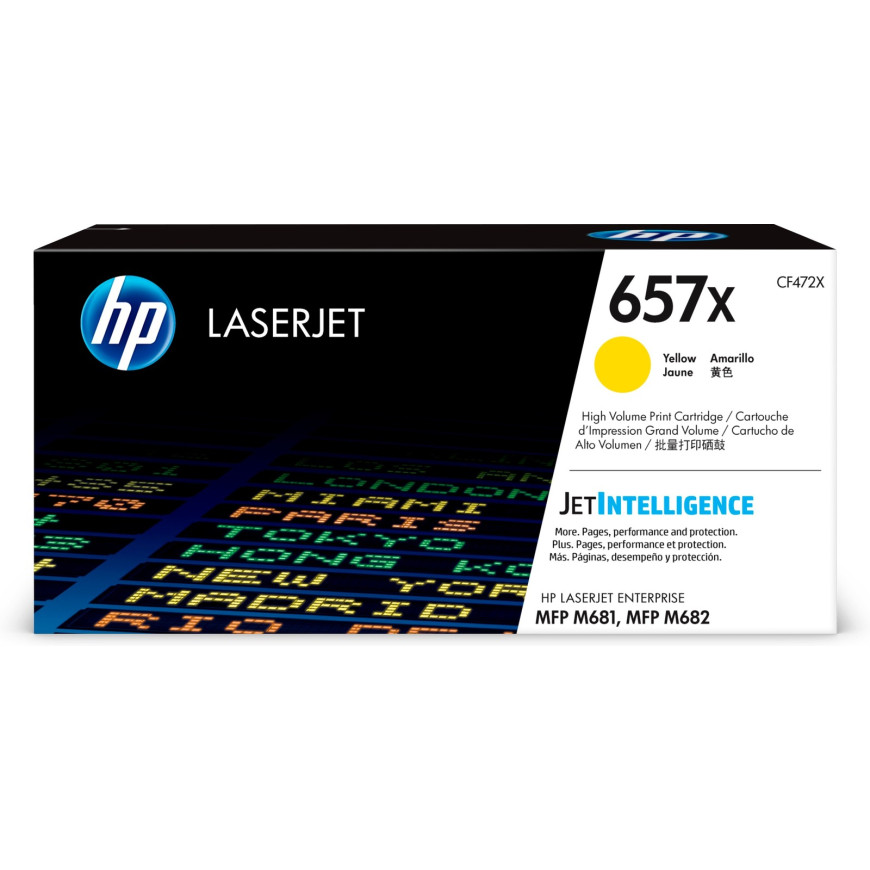 Toner HP 657X jaune (CF472X) - grande capacité HP LaserJet d'origine