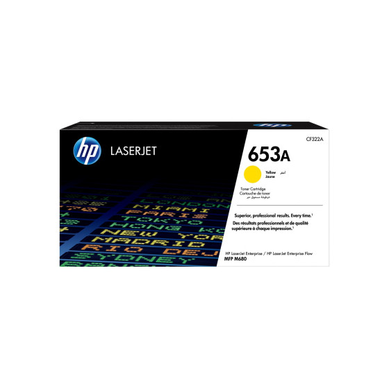 Toner HP 653A jaune (CF322A) - HP LaserJet d'origine