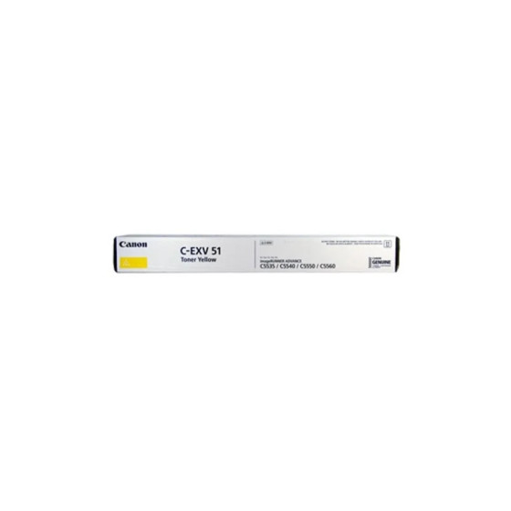 Toner Canon c-exv 51 jaune - Canon d'origine (0484C002AA)