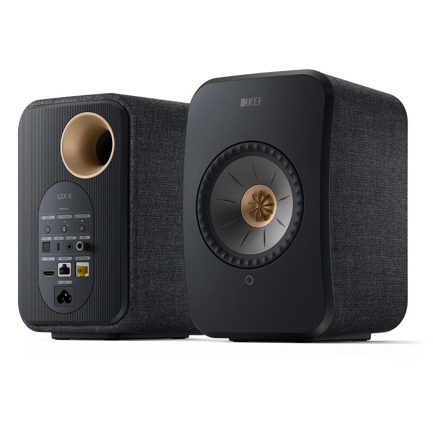 KEF LSX II Noir Carbone
