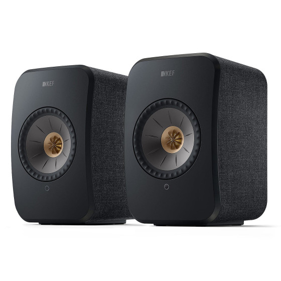 KEF LSX II Noir Carbone + Audio-Technica AT-LP70XBT Noir