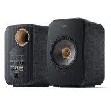 KEF LSX II Noir Carbone + Audio-Technica AT-LP70XBT Noir