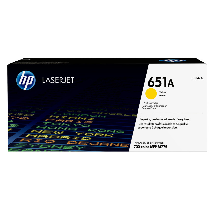 Toner HP 651A jaune (CE342A) - HP LaserJet d'origine