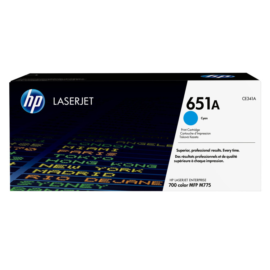 Toner HP 651A cyan (CE341A) - HP LaserJet d'origine