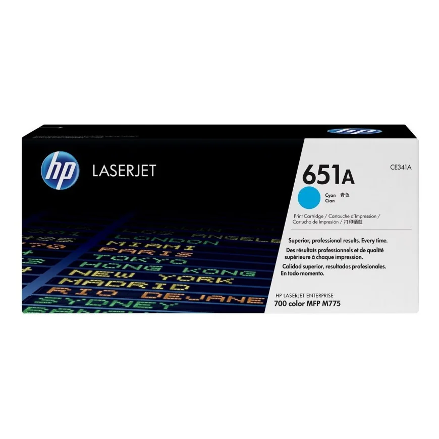 HP 651A CYAN (CE341A) - TONER HP LASERJET D'ORIGINE