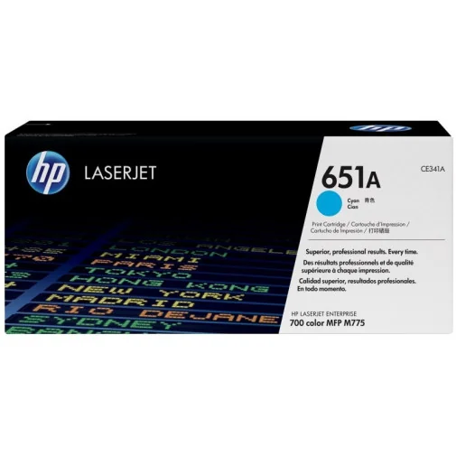 HP 651A CYAN (CE341A) - TONER HP LASERJET D'ORIGINE - Toner Original - Rightech - le bon choix