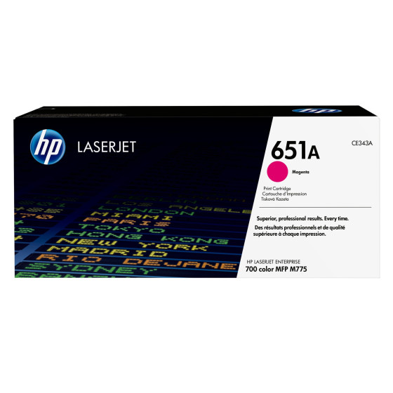 Toner HP 651A magenta (CE343A) - HP LaserJet d'origine