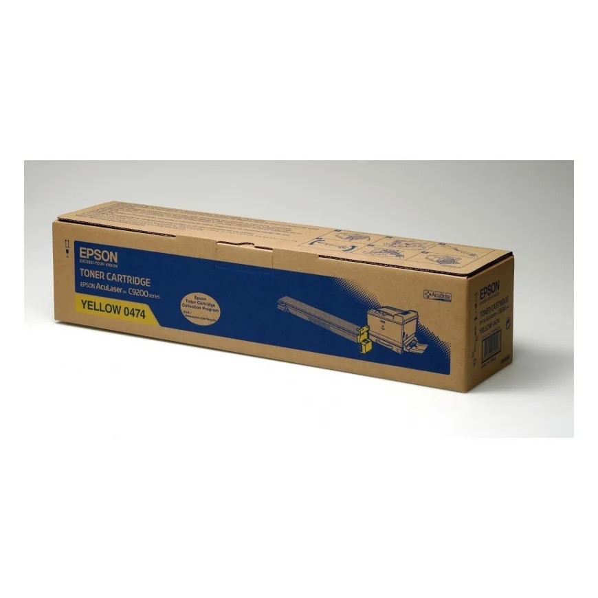 Toner Epson 0474 jaune - Epson d'origine (C13S050474)