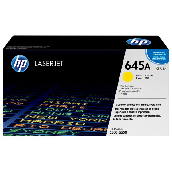 Toner HP 645A jaune (C9732A) - HP LaserJet d'origine