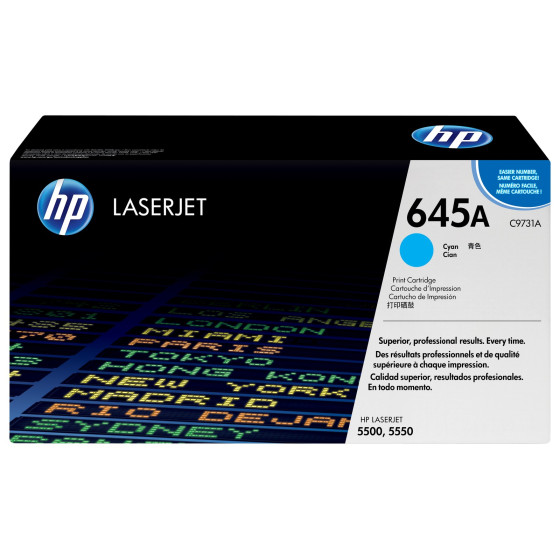 Toner HP 645A cyan (C9731A) - HP LaserJet d'origine