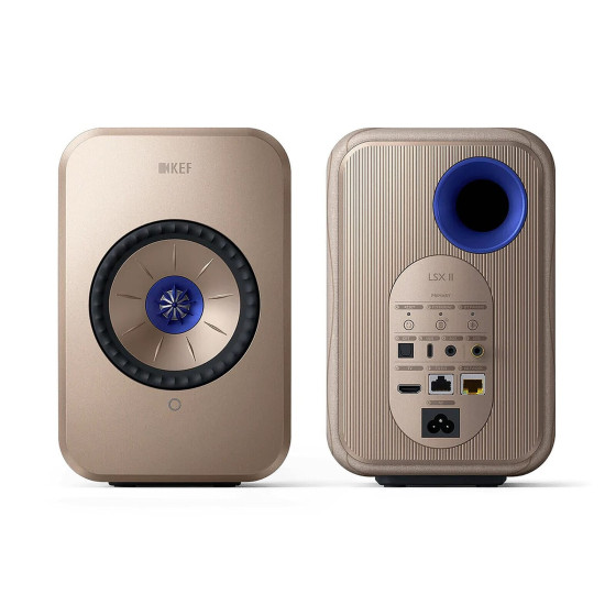 KEF LSX II Soundwave by Terence Conran + Audio-Technica AT-LP70XBT Blanc
