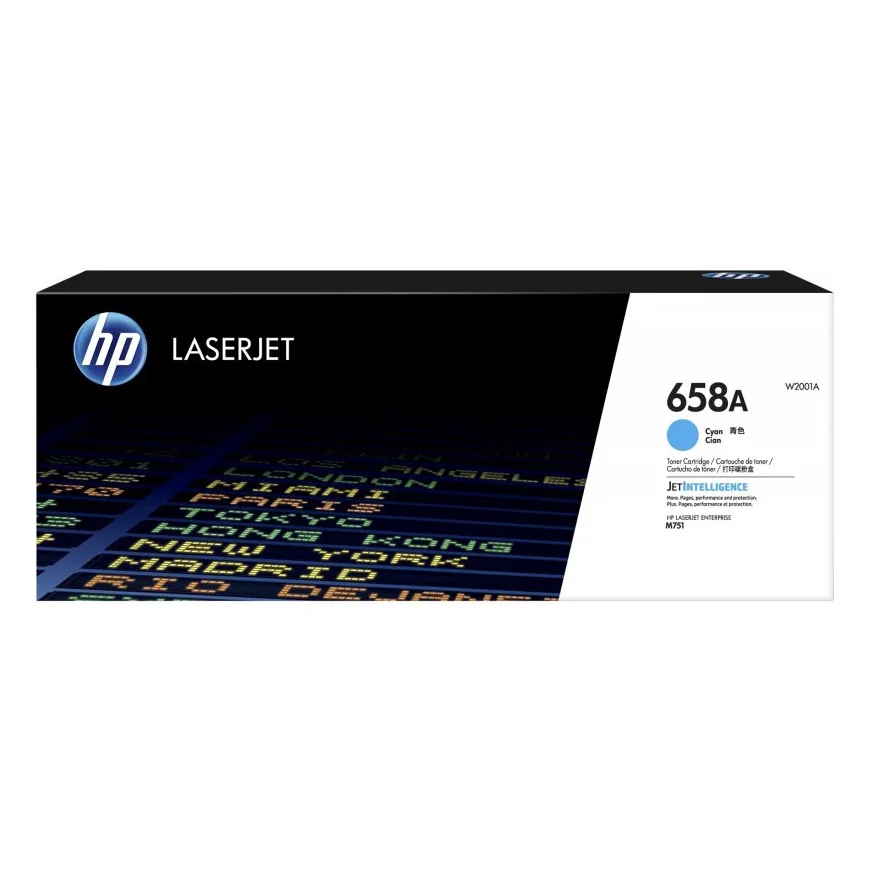 HP 658A CYAN (W2001A) - TONER HP LASERJET D'ORIGINE