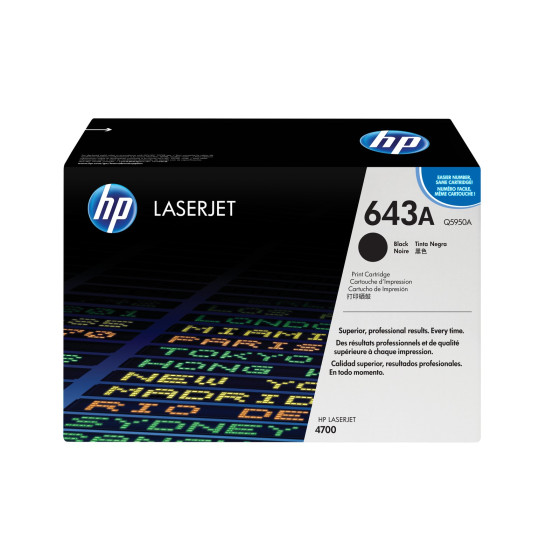 Toner HP 643A noir (Q5950A) - HP LaserJet d'origine