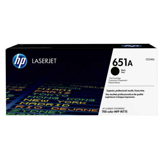 Toner HP 651A noir (CE340A) - HP LaserJet d'origine