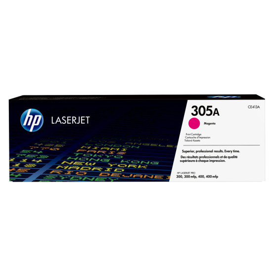 Toner HP 305A magenta (CE413A) - HP LaserJet d'origine