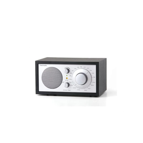 Tivoli Audio Enceinte Numérique Radio AM/FM/AUX Modèle One en Bois Argent