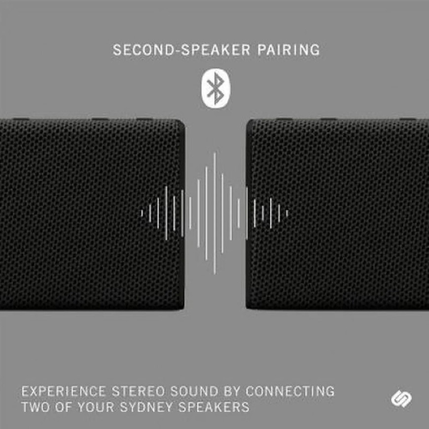 Urbanista Enceinte Bluetooth 5.0 IPX5 Sydney Portable et Légère avec Câble de Charge Noir