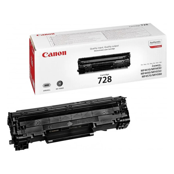 Toner Canon 728 noir - Canon d'origine (3500B002AA)