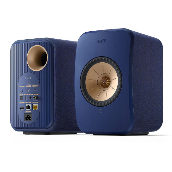 KEF LSX II Bleu Cobalt + Audio-Technica AT-LP70XBT Noir