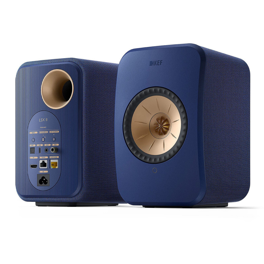KEF LSX II Bleu Cobalt + Audio-Technica AT-LP70XBT Noir
