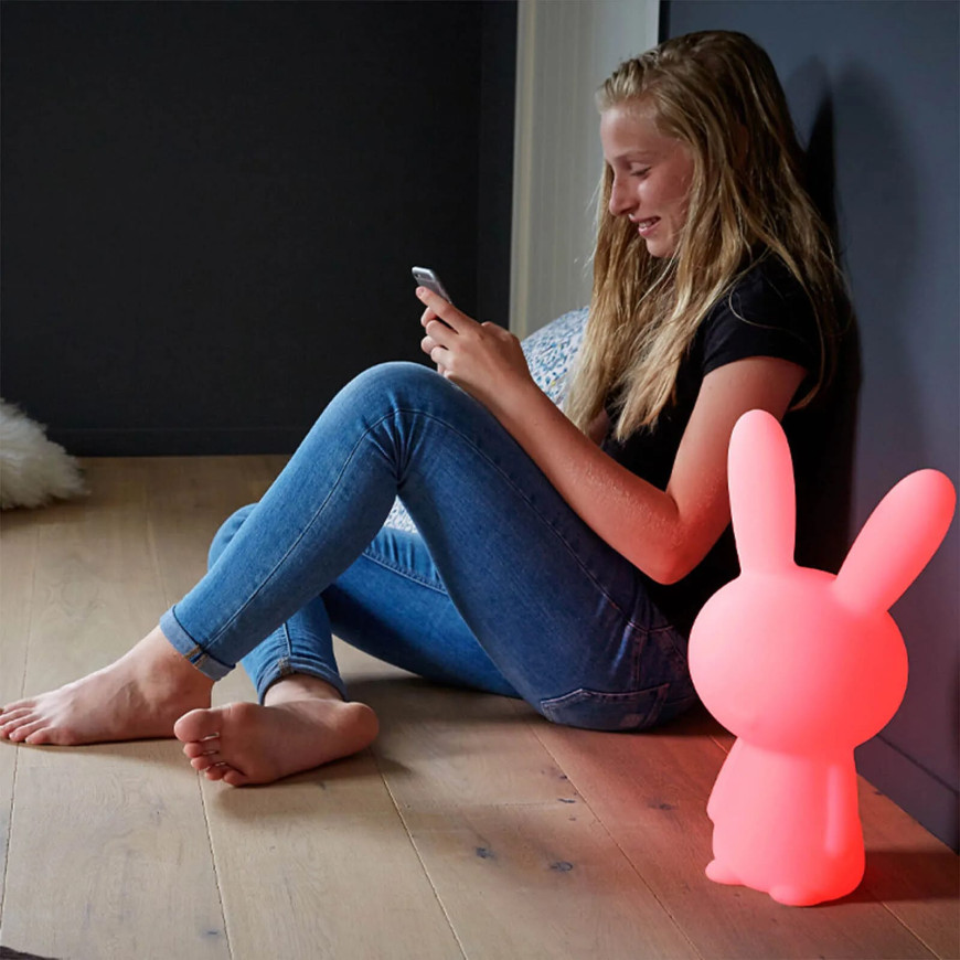BIGBEN BTLSRABBIT - Enceinte portable sans fil lumineuse et veilleuse Lapin