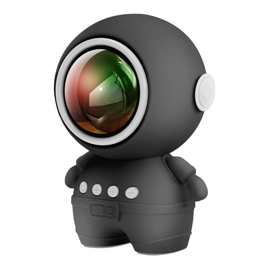 Avizar Enceinte Bluetooth Astronaute LED RGB Compact Noir