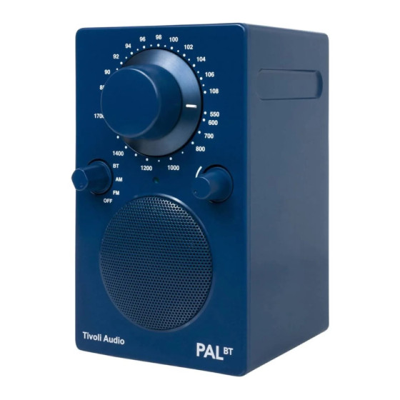 Tivoli Audio Radio AM/FM Bluetooth 5.1 Portable Bleu